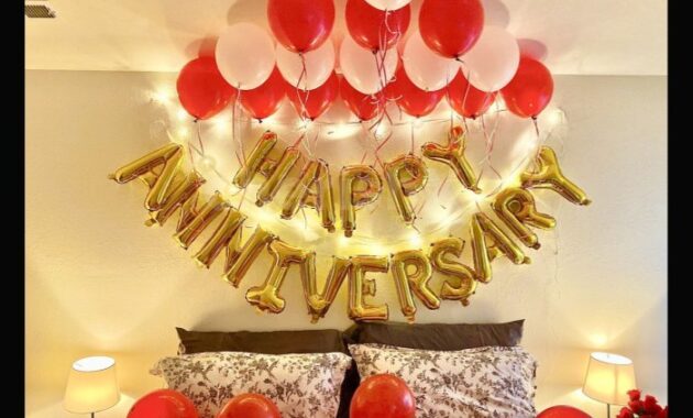 How to decorate bedroom for anniversary