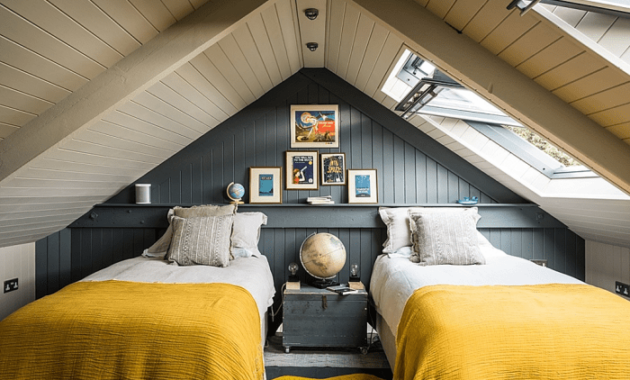 How to decorate a tiny attic bedroom