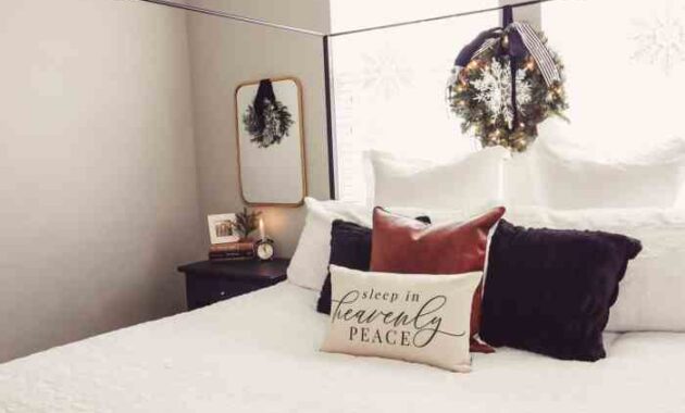 Bedroom christmas decorating ideas decor wreath master creative idea traditional room feel lori currier interiors spirit enter decorations bathroom bed