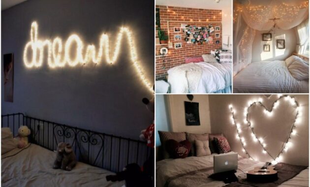 Decorar un dormitorio con luces de hadas