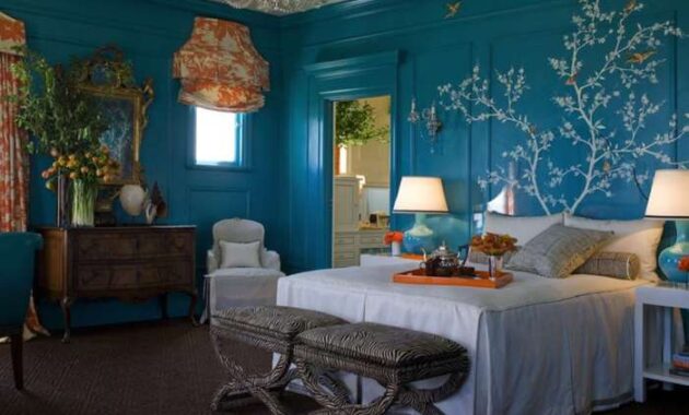 How to decorate blue bedroom