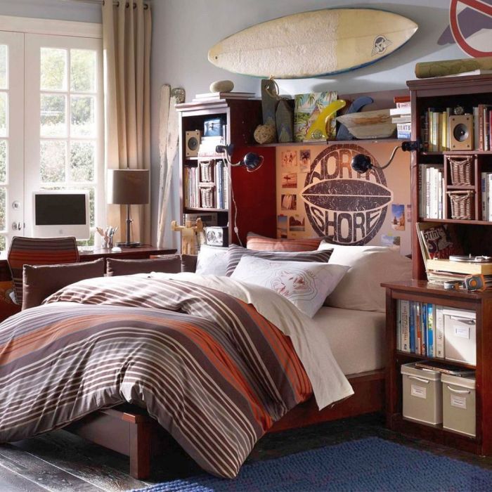 How to decorate a cool teenage boys bedroom