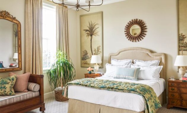 Bedroom master vaulted ceilings ceiling farmhouse retreat fireplace via nashville clad tennessee stone style