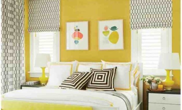 How to decorate a yellow bedroom