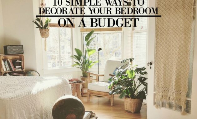 How to decorate bedroom walls for cheap