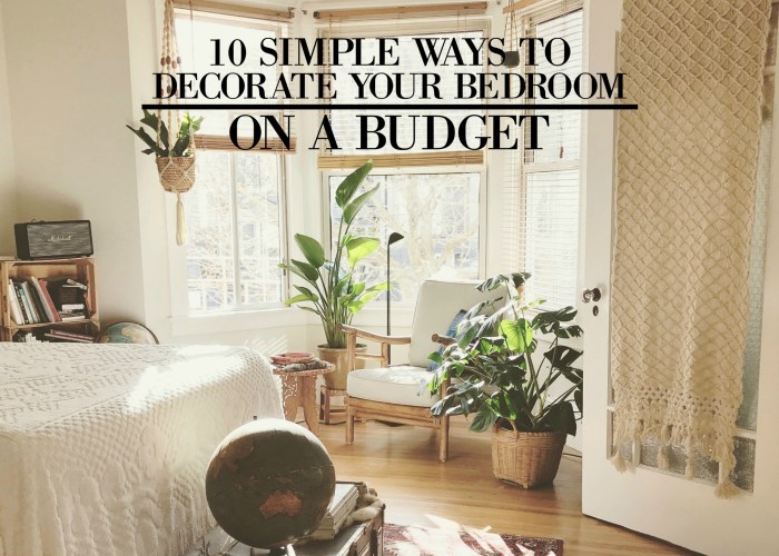 How to decorate bedroom walls for cheap