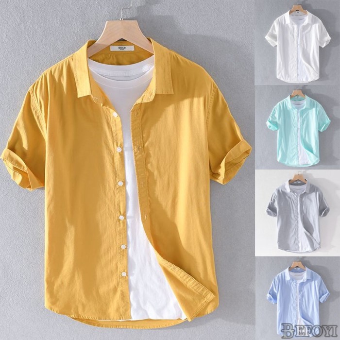 Mens linen dress shirts long sleeve