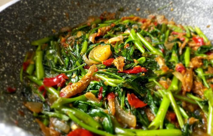 How to cook kangkung belacan chinese style