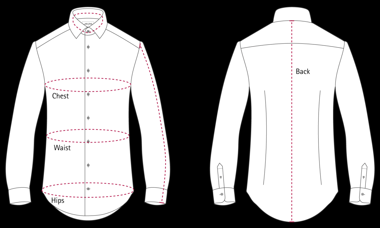 18 34/35 mens dress shirt size chart