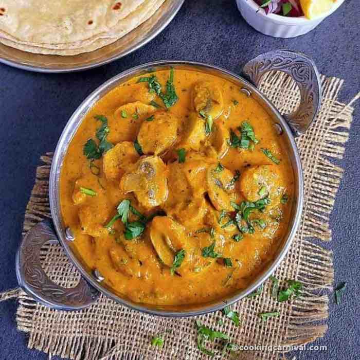 How to cook mushroom curry south indian style