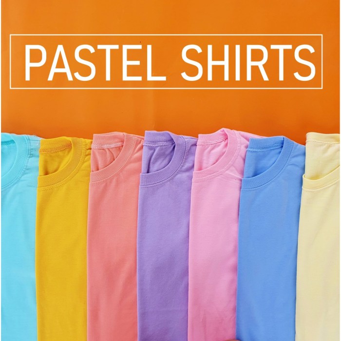 Pastel colored men's dress shirts