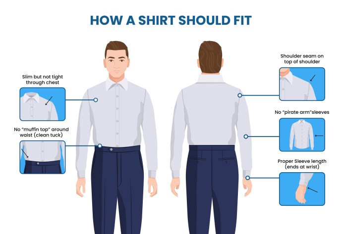 Measuring for mens dress shirt